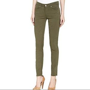 PAIGE Verdugo Ankle in Camo Green + Ankle Zippers